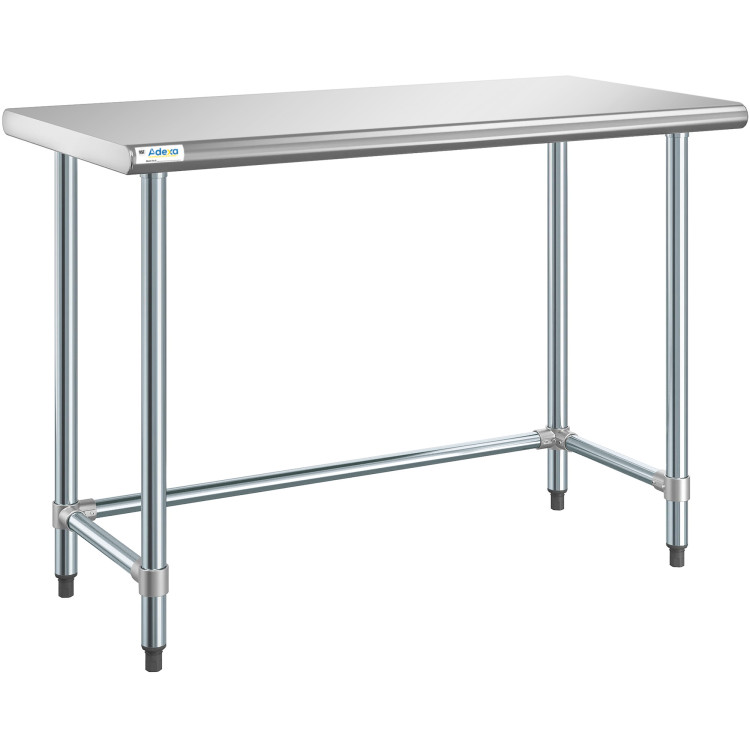 Commercial Work table Stainless steel No bottom shelf 1520x760x900mm - CEWTGOB3060418