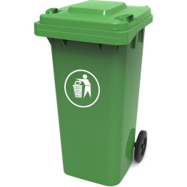 Wheelie Waste Bin 120 litres Green - CEXDL120A9