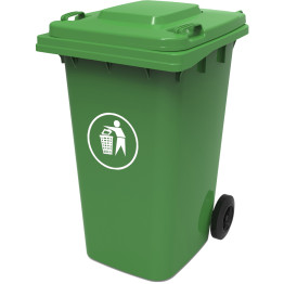 Wheelie Waste Bin 240 litres Green - CEXDL240A11