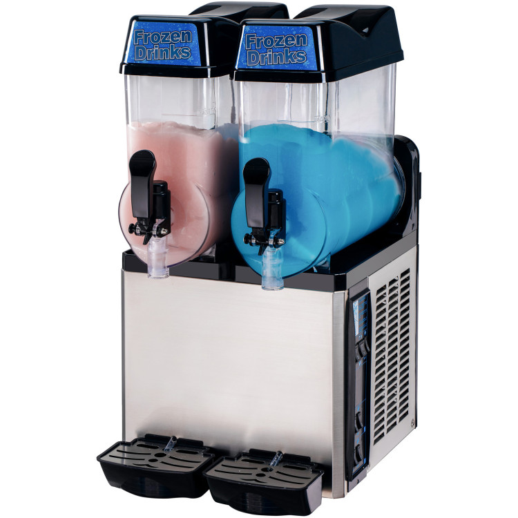 Commercial Slush Machine 2 x 12 litres 2-in-1 - CEXRJ12LX2