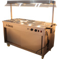 Mobile Bain Marie top Hot Cupboard with Heated Sneeze Guard - CEYH4W