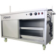Mobile Bain Marie top Hot Cupboard with Heated Sneeze Guard - CEYH4W