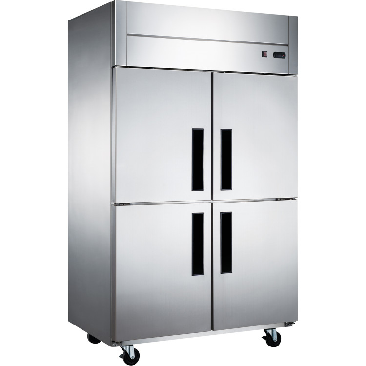 Commercial Refrigerator Stainless Steel Upright cabinet 2 split doors 1200 litre Fan cooling - CEZ10DF