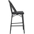 Teslin High Barstool Aluminium Black - CEZF3002CBLACK