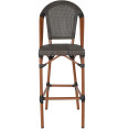 Teslin High Barstool Aluminium Wood - CEZF3002CWOOD