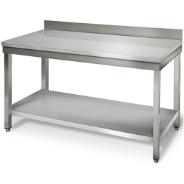 B GRADE Professional Work table Stainless steel Bottom shelf Upstand 1200x700x900mm - VT127SLB B GRADE