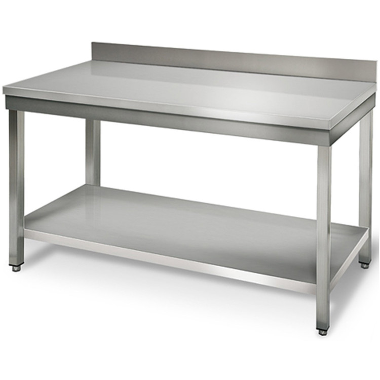 B GRADE Professional Work table Stainless steel Bottom shelf Upstand 1200x700x900mm - VT127SLB B GRADE