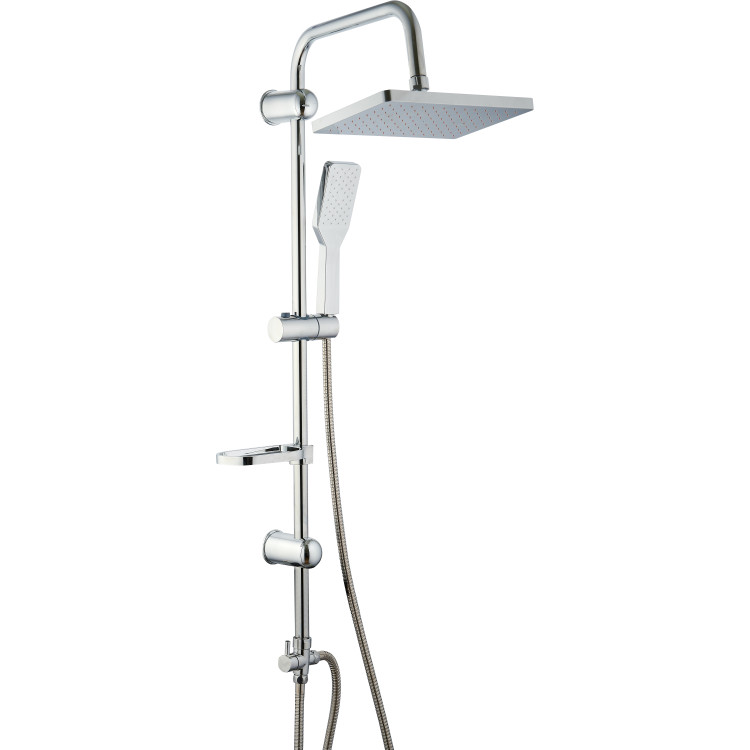 Shower Column with Hand Attachment and Soap Dish Chrome - CE039