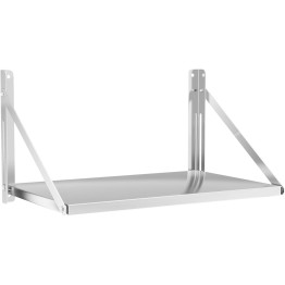 Board Style Foldable Wall Shelf Stainless Steel 800x300mm - CE330902