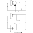 Wall Mounted Mixer Tap Single Lever Chrome - CE40273000