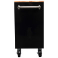 Professional 46 Inch Black Steel Rolling Tool Chest with 9 Drawers and Rubberwood Top 1170 x 462 x 913mm | CaterEq CE461909DBLACK Professional 46 Inch Black Steel Rolling Tool Chest with 9 Drawers and Rubberwood Top 1170 x 462 x 913mm | CaterEq CE461909DBLACK