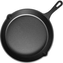 Premium Round 10" Cast Iron Skillet Pan- CECF22646