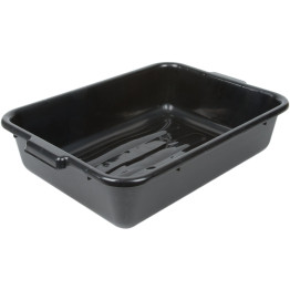 Service Clearing Box 508x381x127mm Black Polypropylene - CEBUSTUB1