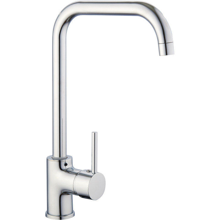 Basin Mixer Tap with Stainless Steel Spout Single Lever Chrome - CE70000058