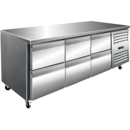 Commercial Refrigerated Counter 6 drawers Depth 700mm - CE6DRG31V Commercial Refrigerated Counter 6 drawers Depth 700mm - CE6DRG31V
