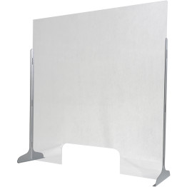 Freestanding Sneeze Guard/Plastic Divider Screen 1000x1000mm Clear - CEAC80011