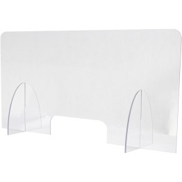 Freestanding Sneeze Guard/Plastic Divider Screen 1200x600mm Clear - CEAC80009