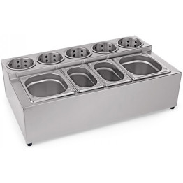 Commercial Condiment & Cutlery Holder including pans - CECH004