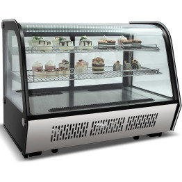 Display Merchandiser Fridge 160 litres 2 shelves Stainless Steel - CECW160R Display Merchandiser Fridge 160 litres 2 shelves Stainless Steel - CECW160R