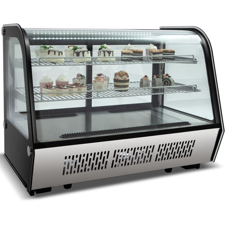 Display Merchandiser Fridge 160 litres 2 shelves Stainless Steel - CECW160R Display Merchandiser Fridge 160 litres 2 shelves Stainless Steel - CECW160R