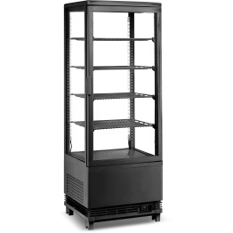 Countertop Display Fridge 98 litres 4 shelves Black 1 flat door  - CECL98B Countertop Display Fridge 98 litres 4 shelves Black 1 flat door  - CECL98B