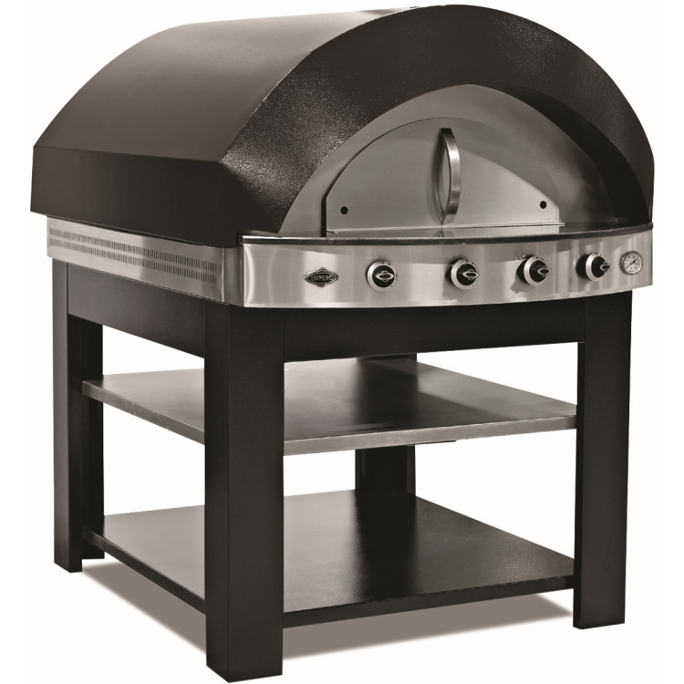 Gas Pizza and Pita Oven 750x800 with Stand - CEASPLFD4-PLSD4S
