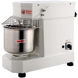 Commercial Countertop Spiral Mixer 7 litres Fixed Head Fixed Bowl 1 Speed White - CEDN7