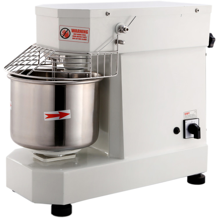 Commercial Countertop Spiral Mixer 7 litres Fixed Head Fixed Bowl 1 Speed White - CEDN7