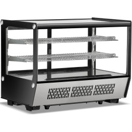 Display Merchandiser Fridge 160 litres 2 shelves Stainless Steel - CECW160B Display Merchandiser Fridge 160 litres 2 shelves Stainless Steel - CECW160B