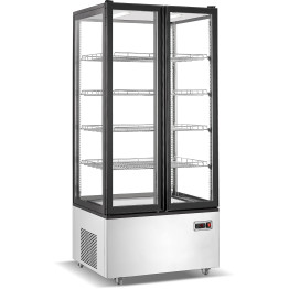 Refrigerated Display Case 600 Litres Black/Stainless Steel - CECL600
