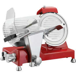 Commercial Meat slicer 10''/250mm Aluminium Coated Red - CEBF250ROUGE