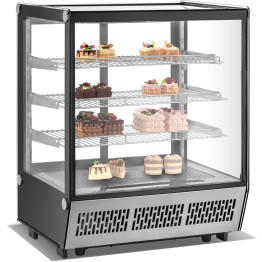 Display Merchandiser Fridge 145 litres 3 shelves Stainless Steel - CECW145