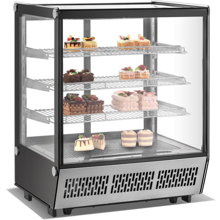 Display Merchandiser Fridge 145 litres 3 shelves Stainless Steel - CECW145
