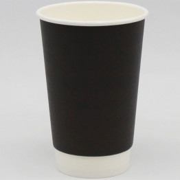 500pcs Compostable Coffee Cups Double wall 16oz/473ml Black - CEBDW16OZ 500pcs Compostable Coffee Cups Double wall 16oz/473ml Black - CEBDW16OZ