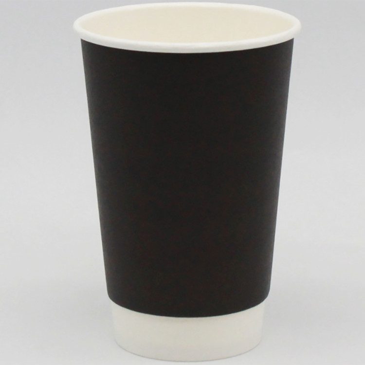500pcs Compostable Coffee Cups Double wall 16oz/473ml Black - CEBDW16OZ 500pcs Compostable Coffee Cups Double wall 16oz/473ml Black - CEBDW16OZ