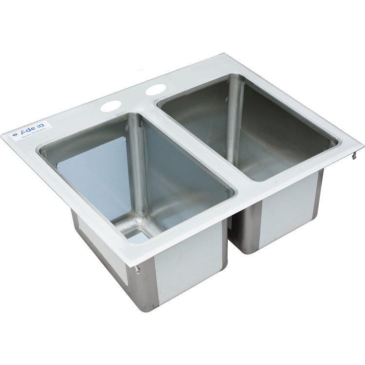 Drop-in Sink 2 bowls Stainless steel - CEDIS2DB101410 Drop-in Sink 2 bowls Stainless steel - CEDIS2DB101410