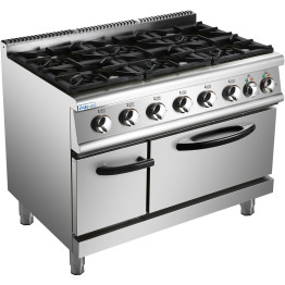 Professional Gas range 6 burners 45kW Electric Oven 5.8kW 700mm Depth - CEADX776A Professional Gas range 6 burners 45kW Electric Oven 5.8kW 700mm Depth - CEADX776A
