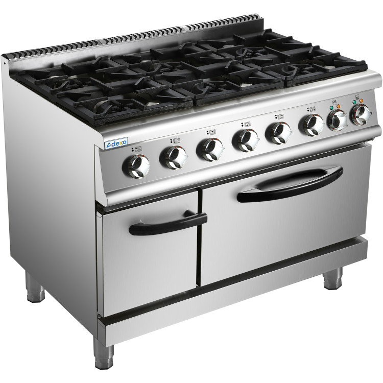 Professional Gas range 6 burners 45kW Electric Oven 5.8kW 700mm Depth - CEADX776A