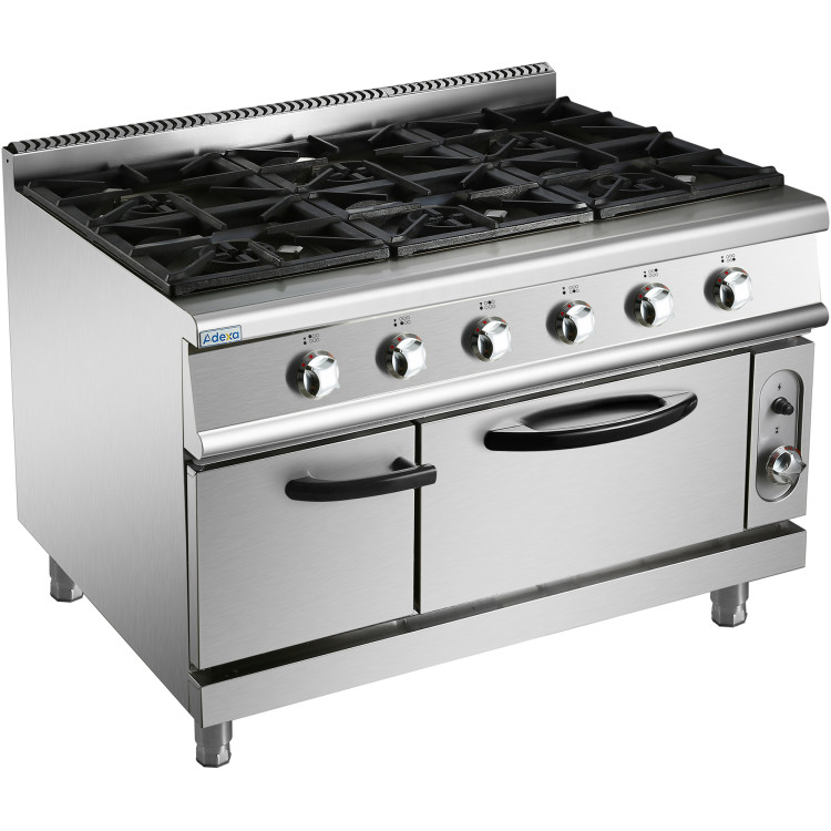 Professional Gas range 6 burners 36kW Gas oven 5.8kW 900mm Depth - CEADX996Z