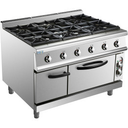 Professional Gas range 6 burners 36kW Electric oven 5.8kW 900mm Depth - CEADX996ZA