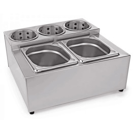 Commercial Condiment & Cutlery Holder including pans - CECH002