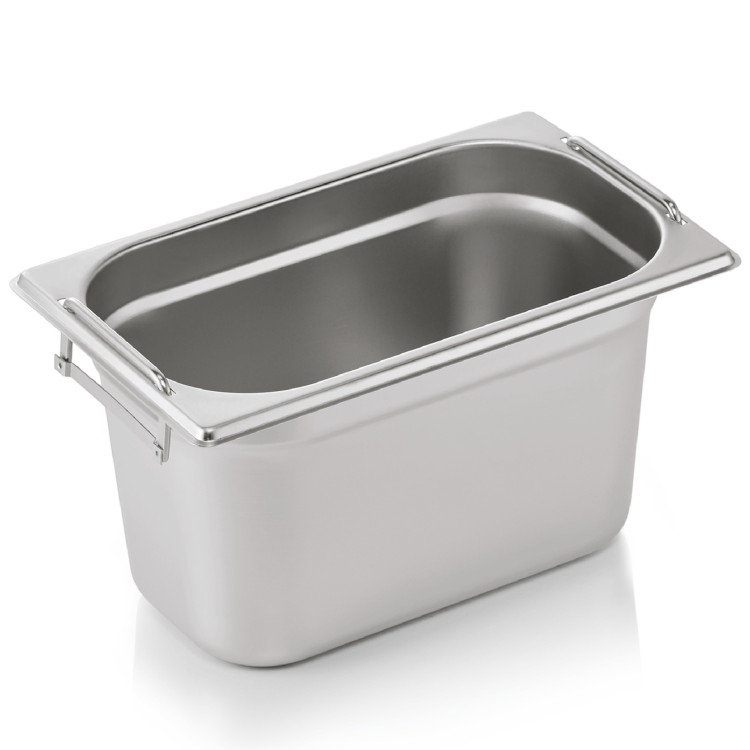 Stainless steel Gastronorm Pan with Handle GN1/4 Depth 150mm - CE8146H