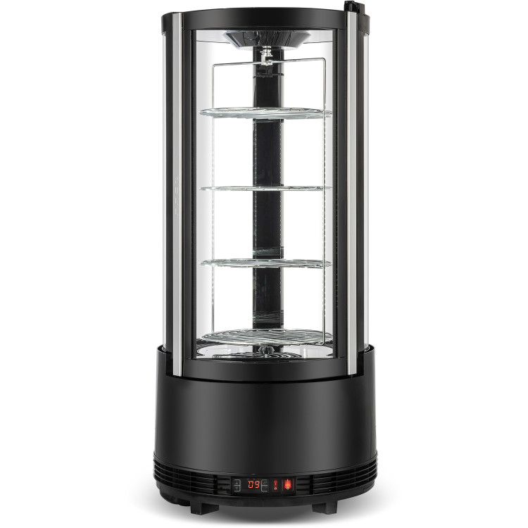 Commercial Rotating Cake Display Fridge 73 litres Black - CECL73