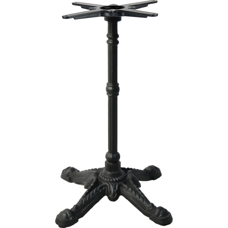 Black Decorative Cast Iron Table base 520mm Standard height - CEA083