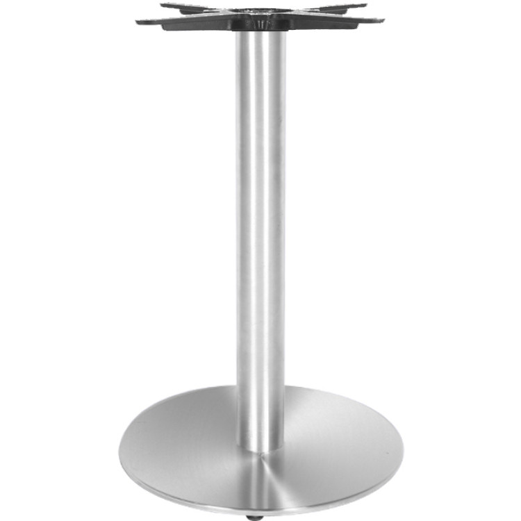 Brushed Steel Table base Round Ø400mm Standard height - CED001A