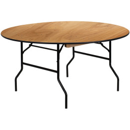 Round Folding Banquet Catering Table 6ft Plywood 1830x760 - CEAX214