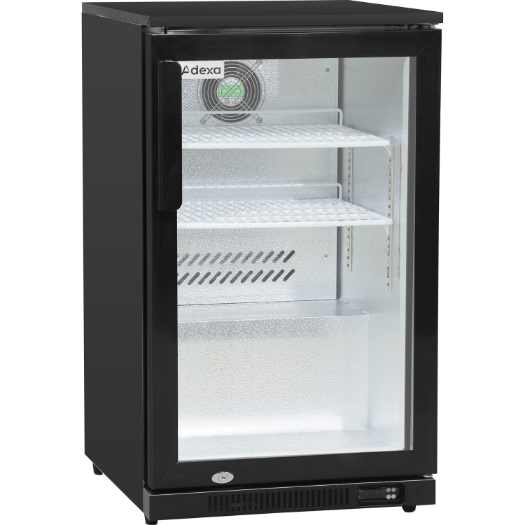 Back bar cooler 1 hinged door 100 litres Black - CEBBC1