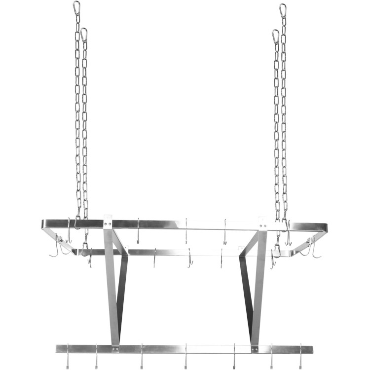 Commercial Ceiling Mounted Pot Rack Stainless Steel 1000x508mm - CECMR10050 Commercial Ceiling Mounted Pot Rack Stainless Steel 1000x508mm - CECMR10050