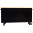 B GRADE Heavy Duty Steel Rolling Tool Chest with Wooden Worktop 6 Drawers 1 Double-Door Side Cabinet 1674x489x907mm Black | CaterEq 602038ABLACK B GRADE B GRADE Heavy Duty Steel Rolling Tool Chest with Wooden Worktop 6 Drawers 1 Double-Door Side Cabinet 1674x489x907mm Black | CaterEq 602038ABLACK B GRADE