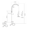 Mini Single Hole Deck Mount Dual Temperature High-Pressure Pre-Rinse Faucet Chrome Plated Brass | CaterEq CE6801A Mini Single Hole Deck Mount Dual Temperature High-Pressure Pre-Rinse Faucet Chrome Plated Brass | CaterEq CE6801A
